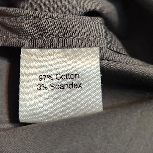 Saks Fifth Avenue Men's XL Dress Shirt Dark Gray Long Sleeve NWT - Picture 6 of 8